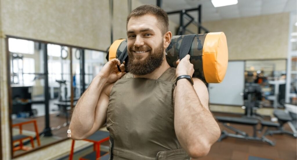 Army Man in the GYM doing Workout