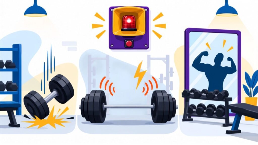 Planet Fitness Lunk Alarm showing behaviors that can trigger the gym’s lunk policy